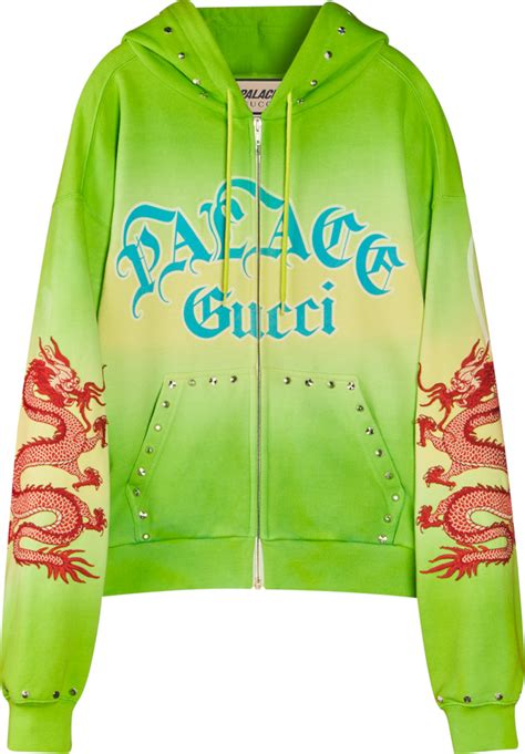 gucci palace hoodie green|palace x gucci goat.